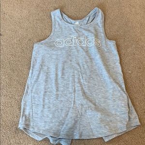 Adidas Light Gray Tie Tank Top